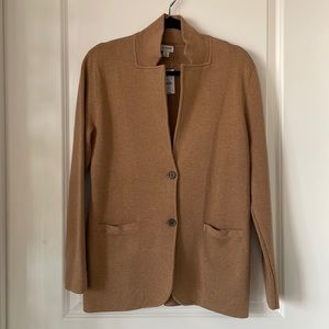 J Crew Factory Sweater Blazer. NWT. Size M. Camel color